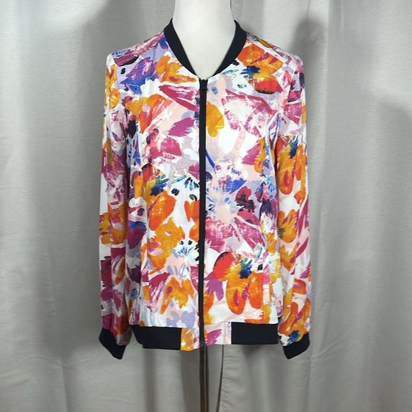 NYDJ Floral Print Jacket - Picture 1 of 4